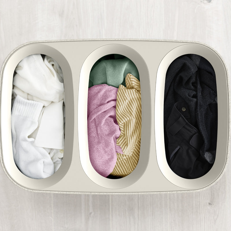 Joseph Joseph - TotaTrio™ Easy-Empty Laundry Basket - Ecru | 90 L / 23.8 gal