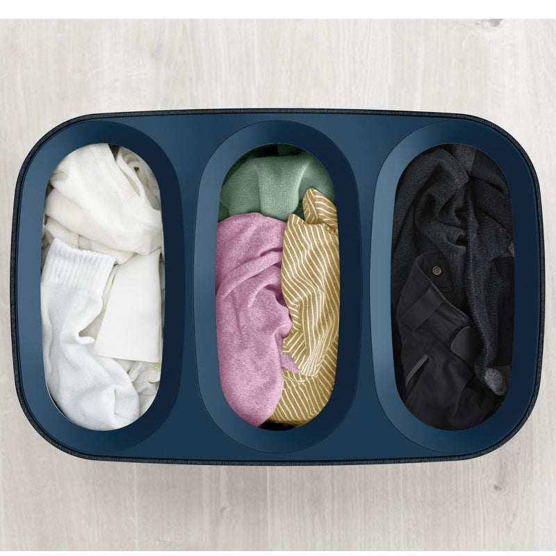 Joseph Joseph - TotaTrio™ Easy-Empty Laundry Basket - Black | 90 L / 23.8 gal