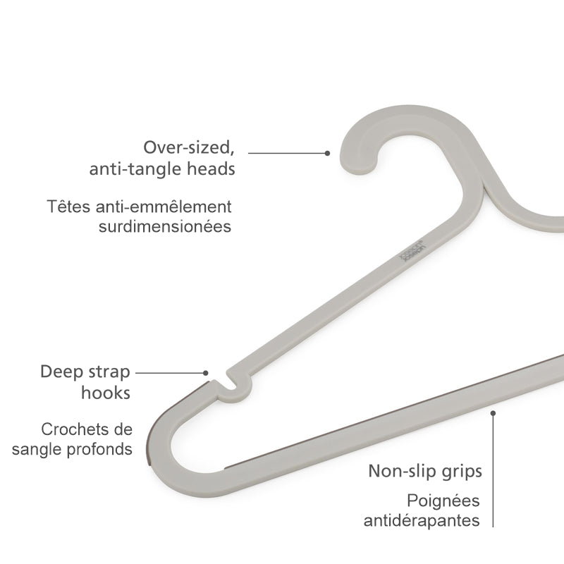Joseph Joseph - Orderly™ Anti-Tangle Clothes Hangers (Set of 5)