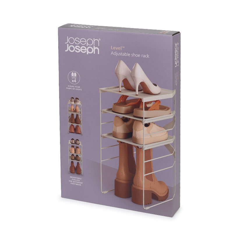Joseph Joseph - Level™ Adjustable Shoe Rack - Holds up to 4 Pairs