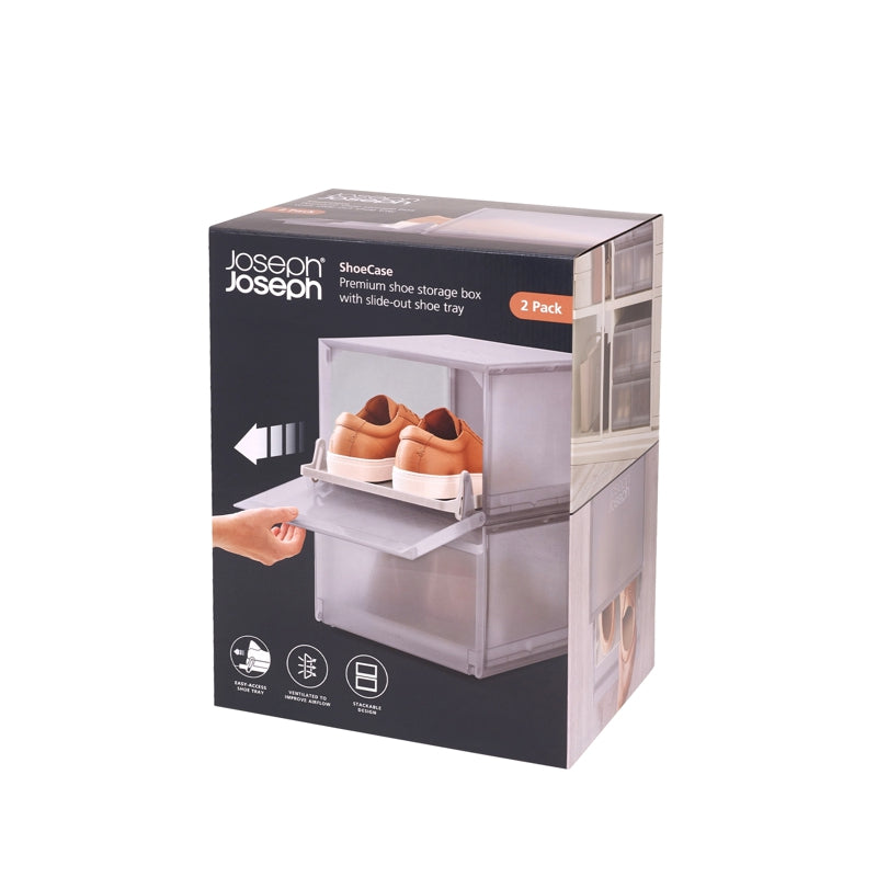 Joseph Joseph - ShoeCase™ Stackable Shoe Storage Boxes (Set of 2)