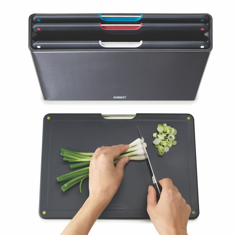 Joseph Joseph - Folio™ Steel Chopping Boards (Set of 4) - Carbon Black