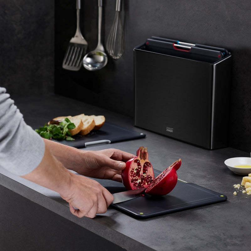 Joseph Joseph - Folio™ Steel Chopping Boards (Set of 4) - Carbon Black