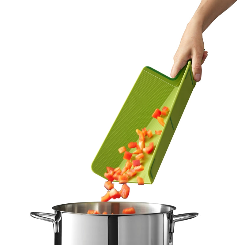 Joseph Joseph - Planche à découper pliable Chop2Pot™ Plus - Vert | 45 × 26 cm