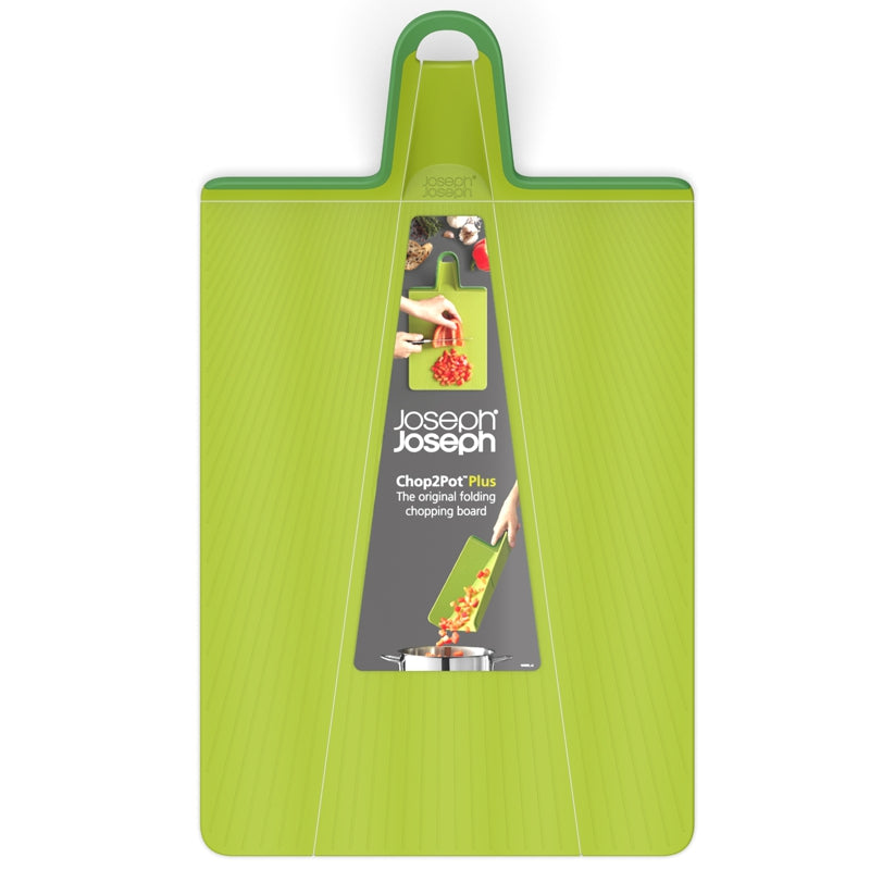 Joseph Joseph - Planche à découper pliable Chop2Pot™ Plus - Vert | 45 × 26 cm