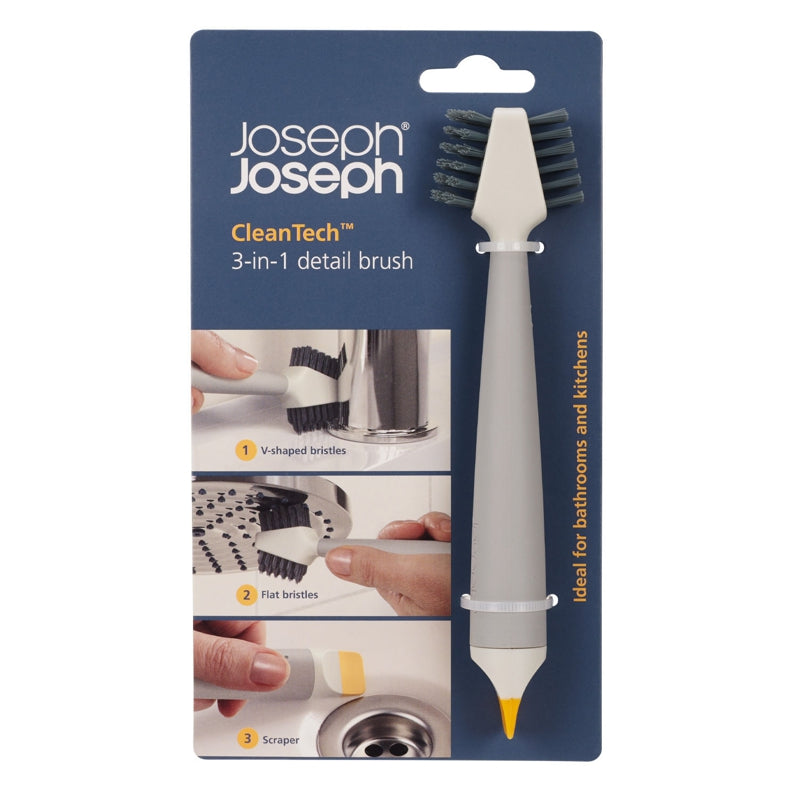Joseph Joseph - Brosse de nettoyage de détail CleanTech™ 3 en 1 