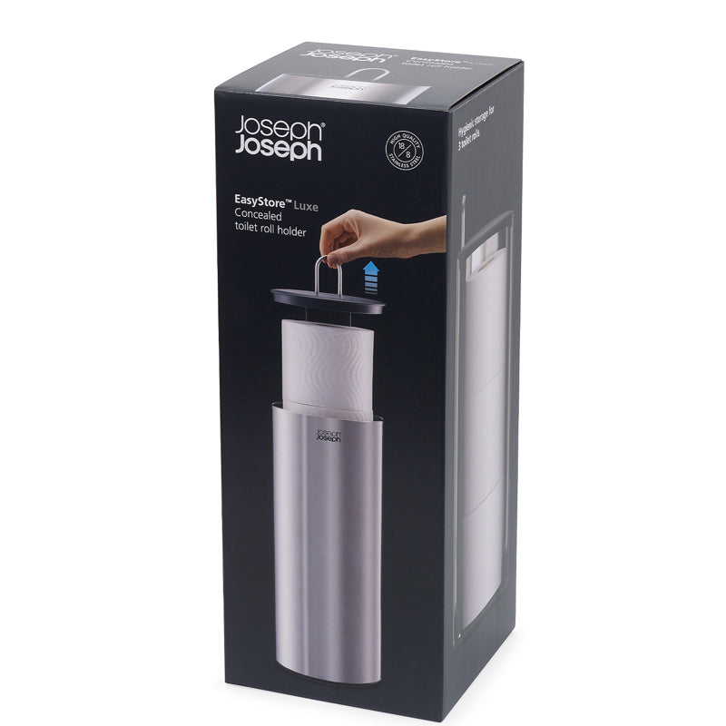 Joseph Joseph - Porte-rouleau de papier toilette dissimulé EasyStore™ Luxe