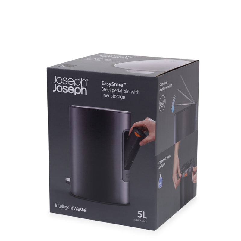 Joseph Joseph - Poubelle à pédale EasyStore™ | 5 L / 1,3 gal
