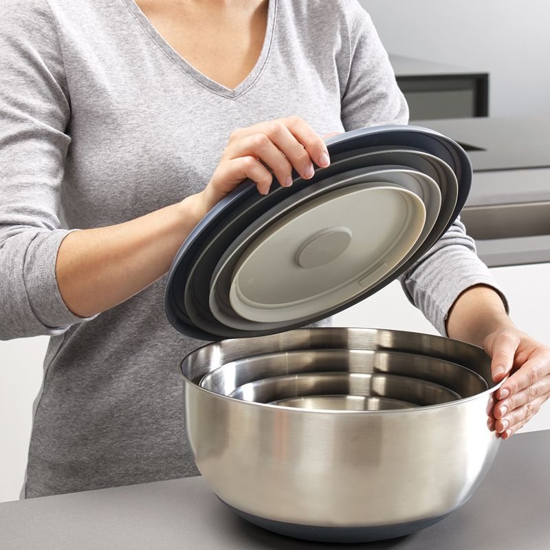 Joseph Joseph - Nest™ Prep & Store Steel Bowls (Set of 4 with Lids)