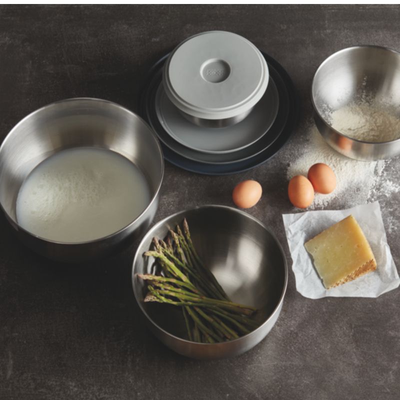 Joseph Joseph - Nest™ Prep & Store Steel Bowls (Set of 4 with Lids)
