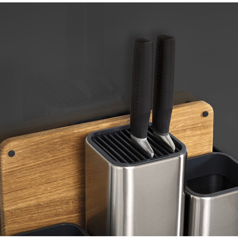 Joseph Joseph - CounterStore™100 - Utensil Organizer & Oak Board