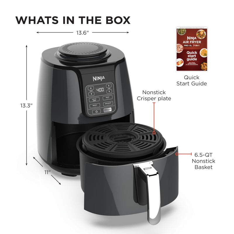 Ninja Air Fryer AF101C, 3.8 L, Black