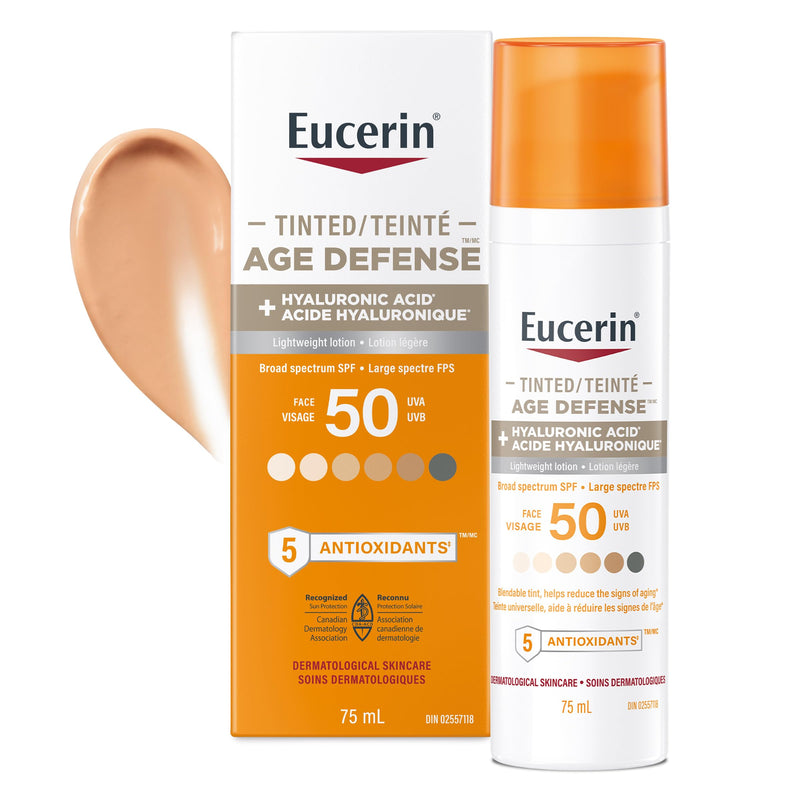 Eucerin Tinted Age Defense Face Sunscreen SPF 50, 50 mL
