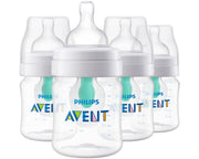 Philips Avent Anti-Colic AirFree Bottles SCY701/04, 4 oz., 4 Pack