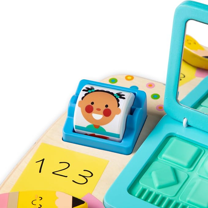 Melissa & Doug - Tableau d'activités en bois pour le bureau