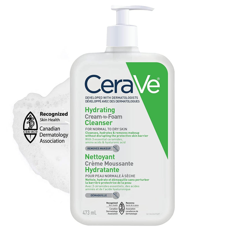 CeraVe - Hydrating Cream-to-Foam Cleanser - 473 mL