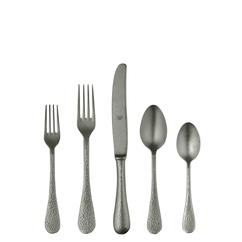Mepra - Epoque Pewter Black Gold - 5-Piece Flatware Set