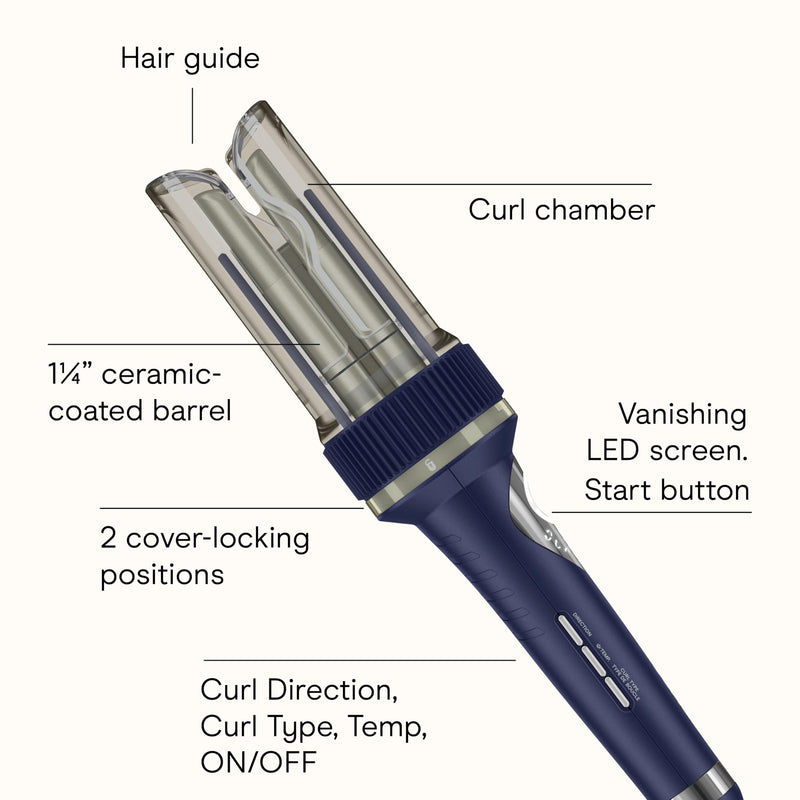 Conair Curl Secret CD1032C 1.25 in Auto Curler, Navy