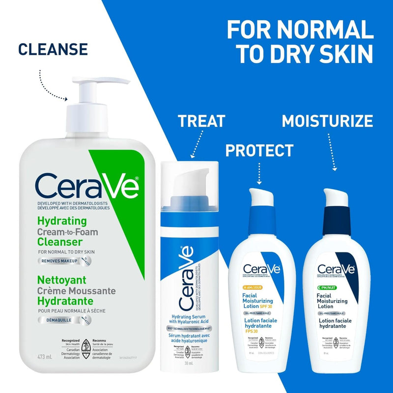 CeraVe - Hydrating Cream-to-Foam Cleanser - 473 mL