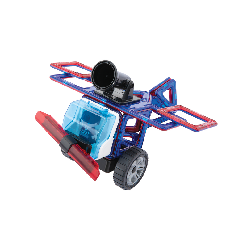 Magformers Amazing Police Rescue 26-Piece Set – police aircraft model