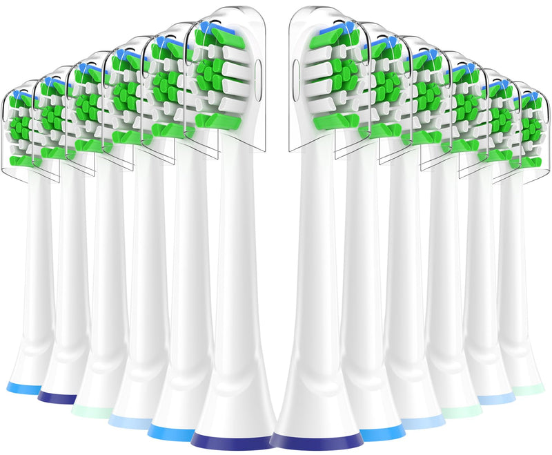 KHBD white replacement brush heads for select Philips Sonicare toothbrushes