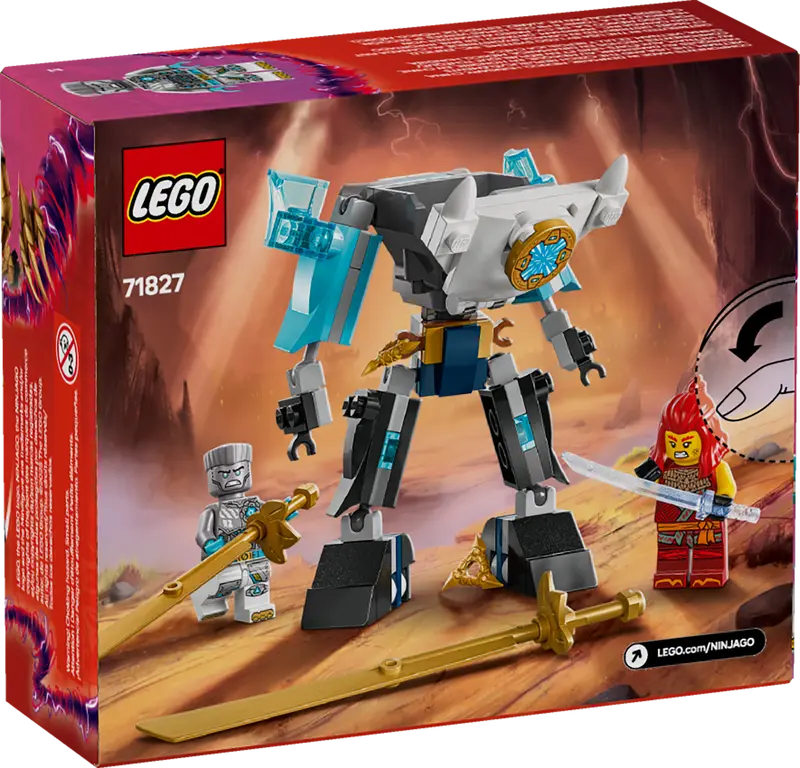 LEGO - 71827 - NINJAGO - L'armure de combat robotisée de Zane - 92 pièces