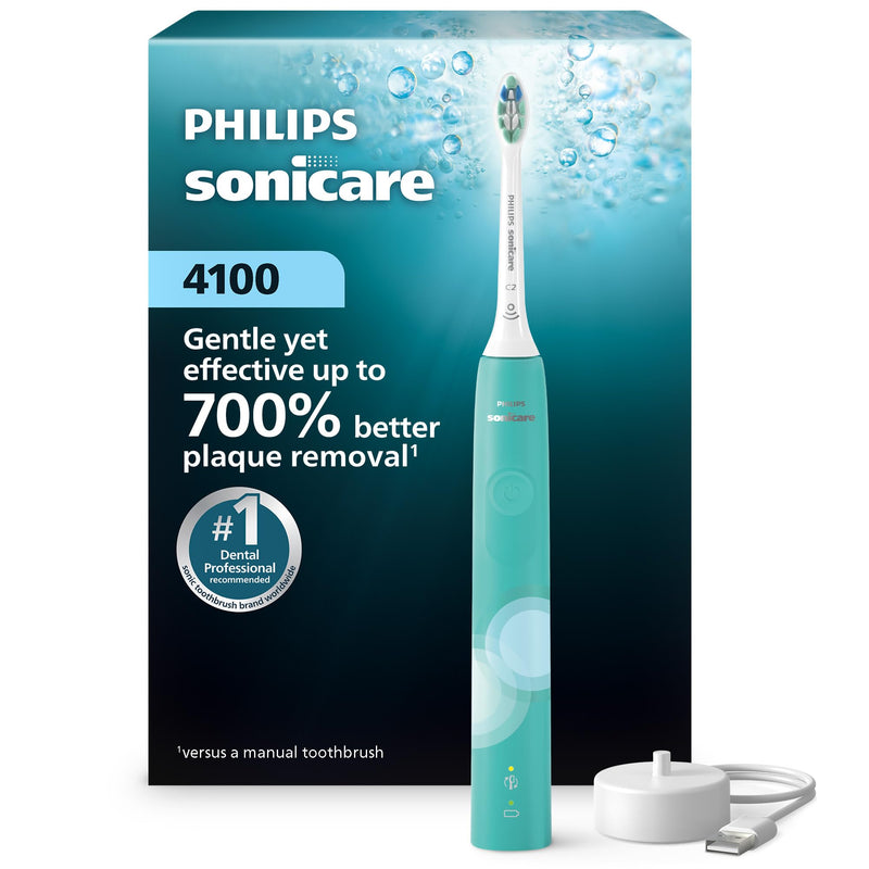 Philips Sonicare 4100 Electric Toothbrush HX3689/23, Cleansing Blue