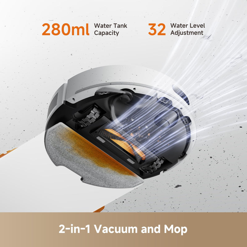 Dreame D20 Air Plus RLF41GD Robot Vacuum and Mop, White