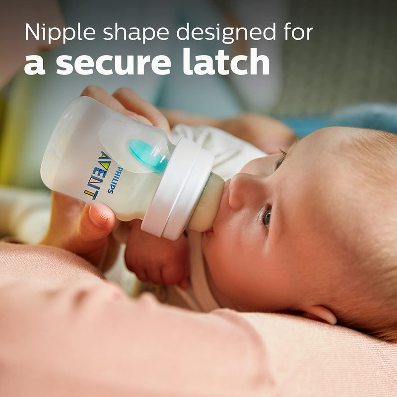 Philips Avent Anti-Colic AirFree Bottles SCY701/04, 4 oz., 4 Pack
