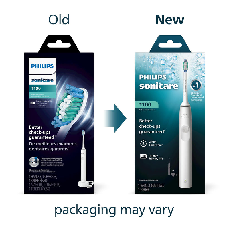 Philips Sonicare 1100 Electric Toothbrush HX3641/02, White