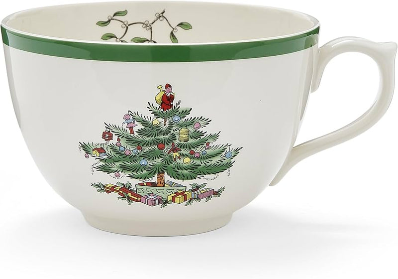 Spode - Arbre de Noël - Tasse à thé haute | 7 oz / 207 mL