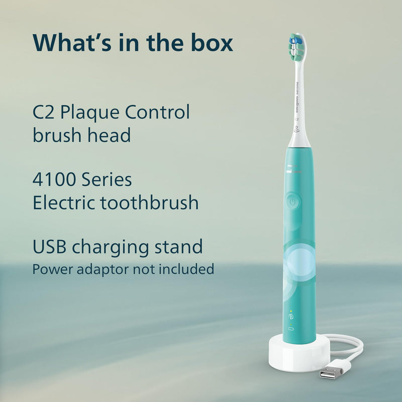 Philips Sonicare 4100 Electric Toothbrush HX3689/23, Cleansing Blue
