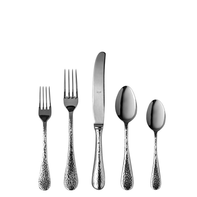 Mepra - Epoque Black Gold - 5-Piece Flatware Set