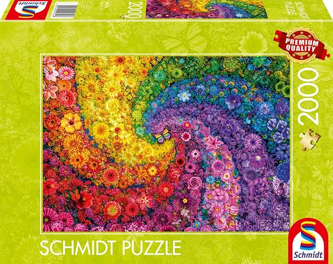Schmidt Spiele - 2000-Piece Puzzle - Swirling Colours In Bloom