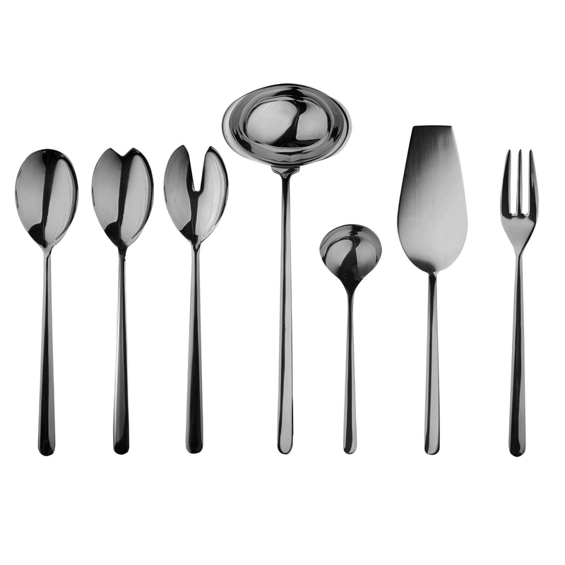 Mepra - Linea Black Gold - 7-Piece Serving Set