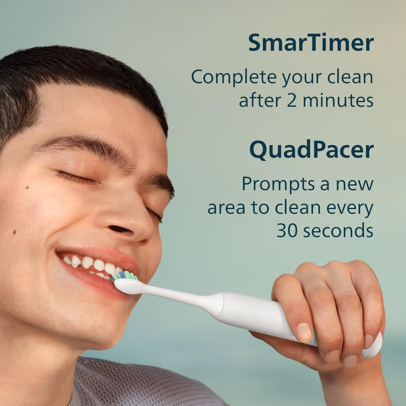 Philips Sonicare 4100 Electric Toothbrush HX3681/27, Azure Blue