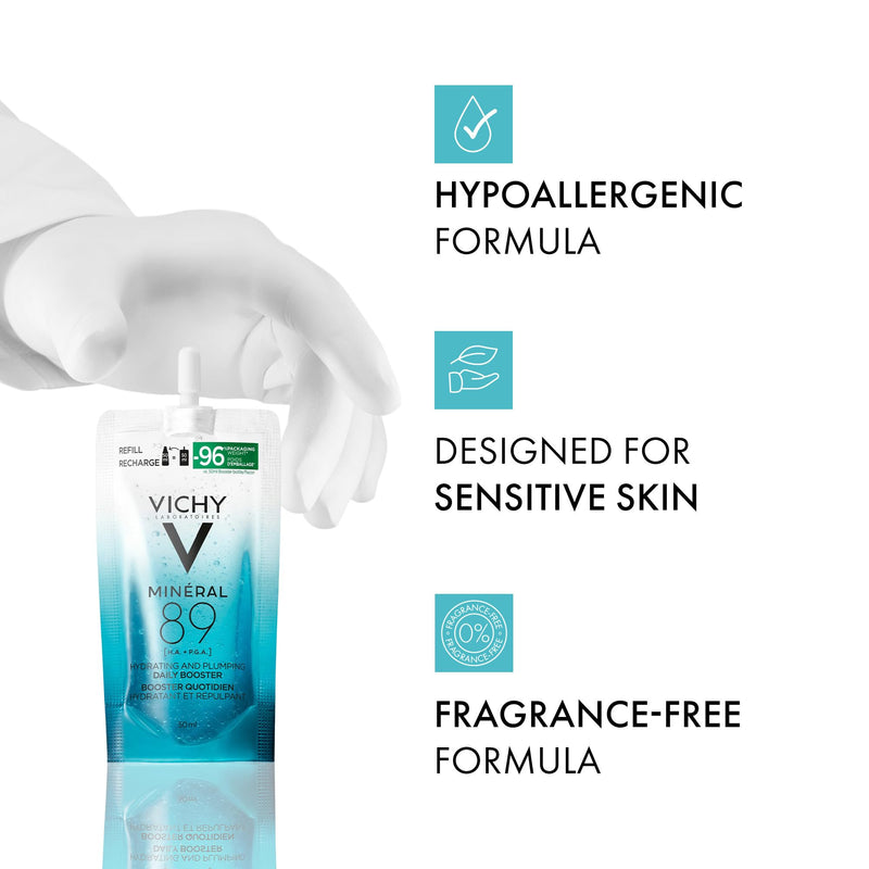 Vichy Minéral 89 Hyaluronic Acid Serum Refill, 50 mL