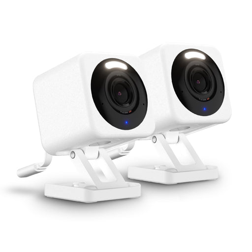 Wyze Cam v4 Security Cameras WYZEC4WHX2, White, 2 Pack