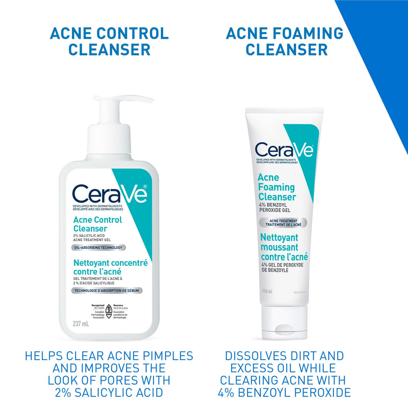 CeraVe - Acne Foaming Cleanser - 4% Benzoyl Peroxide - 150 mL