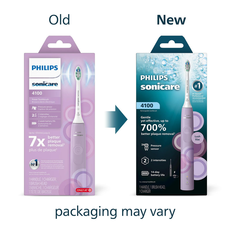 Philips Sonicare 4100 Electric Toothbrush HX3689/24, Lush Lilac
