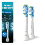 Philips Sonicare C3 Plaque Removal + Whitening Heads HX9042/65, White, 2 Pack