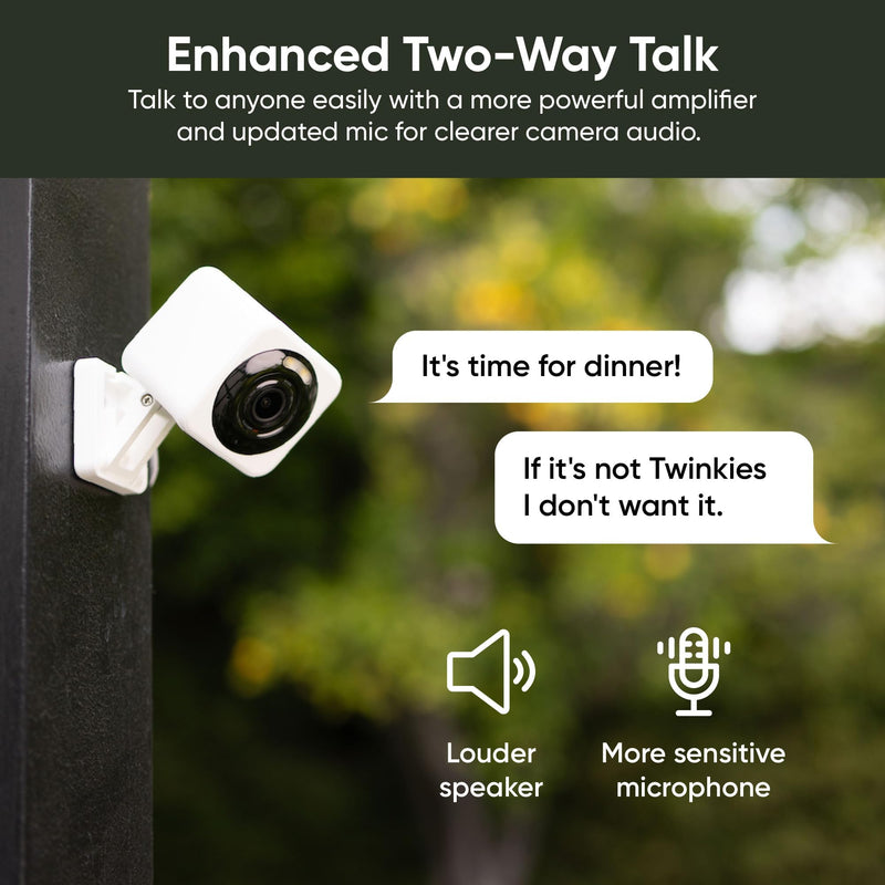 Wyze Cam v4 Security Cameras WYZEC4WHX2, White, 2 Pack