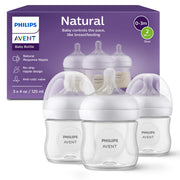 Philips Avent Natural Response Bottles SCY900/03, 4 oz., 3 Pack
