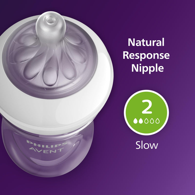 Philips Avent Natural Response Bottles SCY900/04, 4 oz., 4 Pack