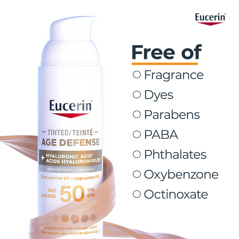 Eucerin Tinted Age Defense Face Sunscreen SPF 50, 50 mL