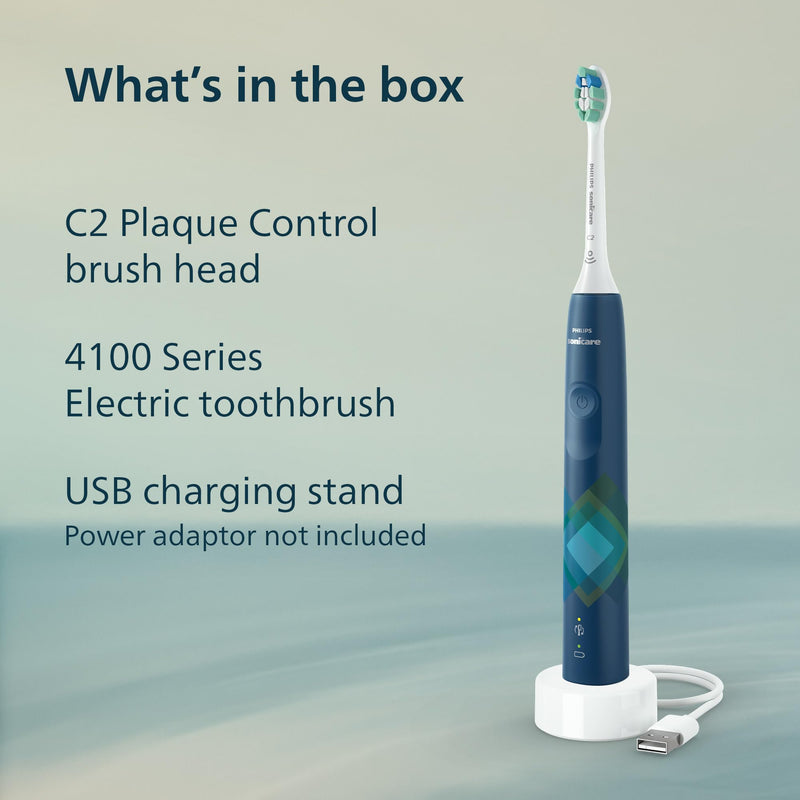 Philips Sonicare 4100 Electric Toothbrush HX3689/22, Malibu