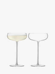 LSA - Wine Culture - Champagne Saucers (Set of 2) | 320 mL - detail or setting view