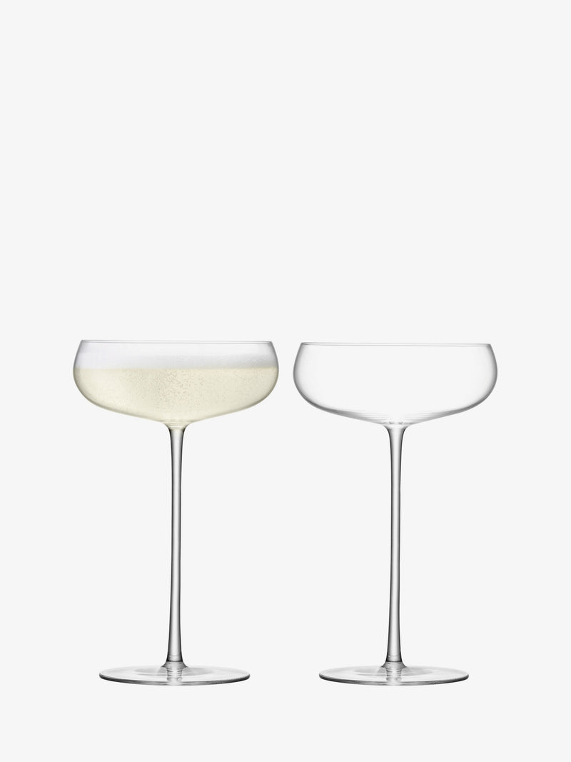 LSA - Wine Culture - Champagne Saucers (Set of 2) | 320 mL - detail or setting view
