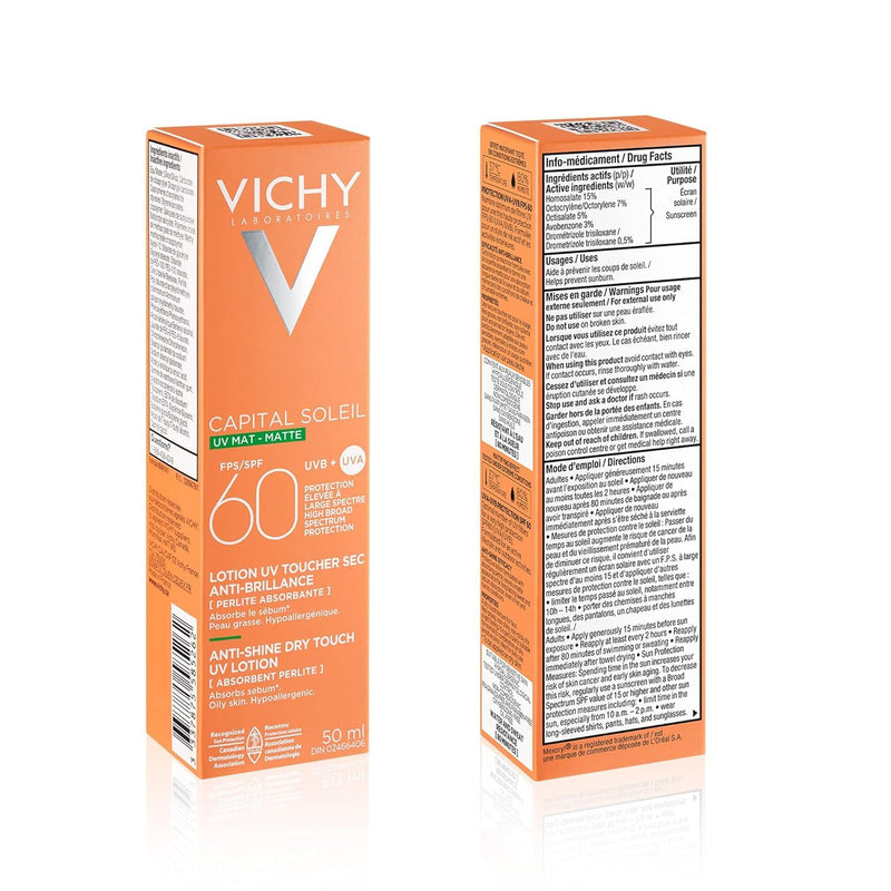 Vichy Capital Soleil Matte Finish Sunscreen SPF 60, 50 mL