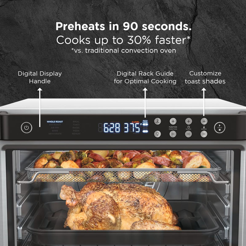 Ninja – Foodi XL Pro DT201C Air Fry Oven – Stainless Steel – product image 4